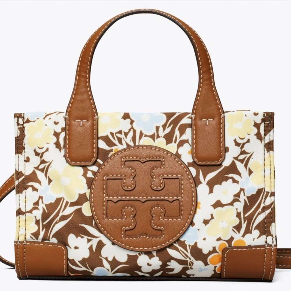 NWT TORY BURCH ELLA PRINTED MICRO REVERIE TOTE - Picture 2 of 7